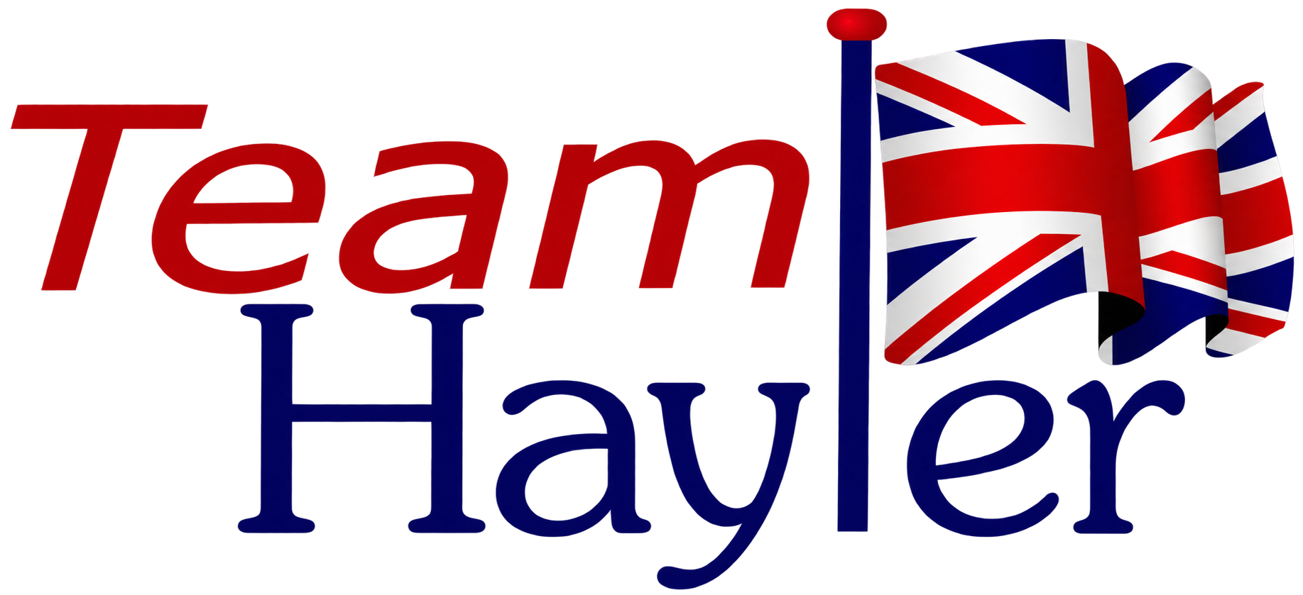 Team Hayler logo with Union Jack flags